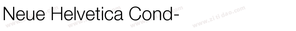 Neue Helvetica Cond字体转换